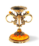 Подсвечник из янтаря