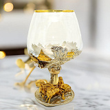 Подарочный бокал для коньяка "Русская тройка"