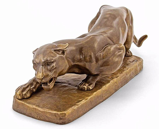 Бронзовая композиция «Крадущаяся пантера» купить с доставкой Бронзовая композиция «Крадущаяся пантера»