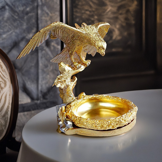 Пепельница "Орел". Позолоченная