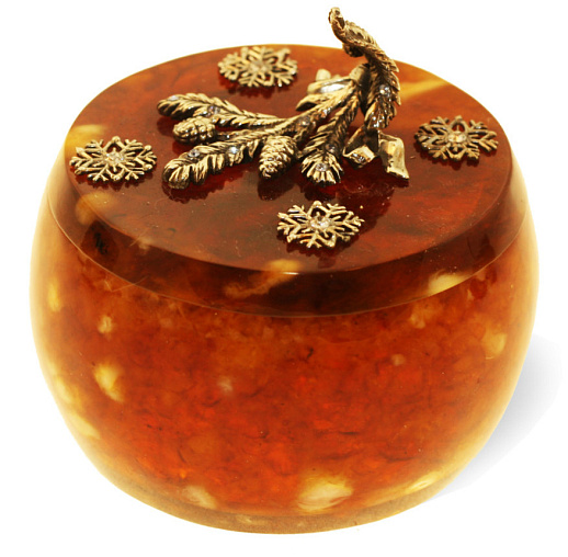 Шкатулка для украшений из янтаря