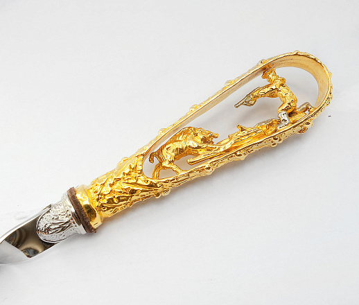 Набор шампуров "Охота". Позолота