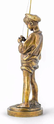 Бронзовая композиция "Рыбачок"