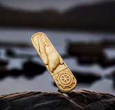 Деревянная флешка с гравировкой "Сокол Финист"