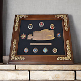 Панно "Здание ГРУ со знаками"