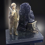 Бронзовый сувенир "Шахта"