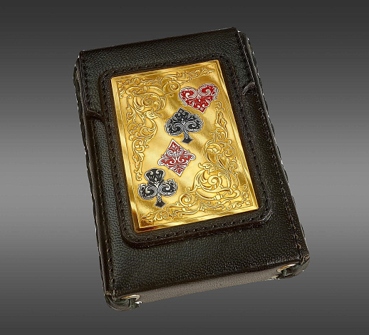 Кожаный чехол для карт. Златоуст