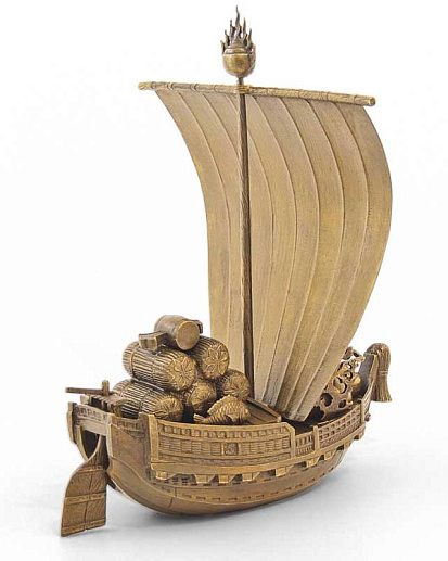 Бронзовая композиция «Японский корабль счастья »