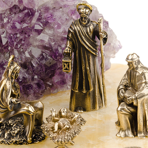 Бронзовая подарочная композиция "Рождество Христово"