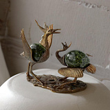 Бронзовая скульптура «Танцующие журавли»