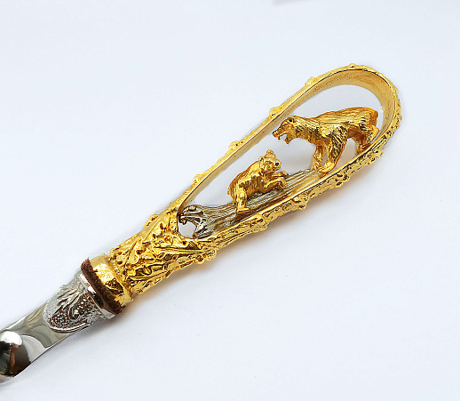 Набор шампуров "Охота". Позолота