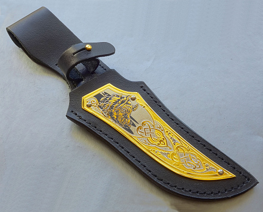 Нож дамасский "Кабан" №6. Златоуст