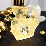 Бронзовая картина на ониксе "Роза(средняя)"