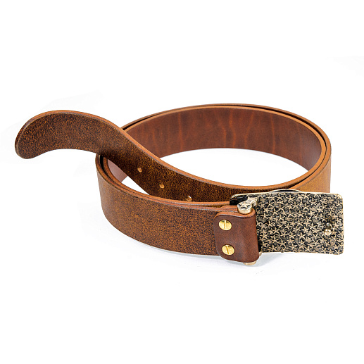 Ремень кожаный с пряжкой "Герб СССР"