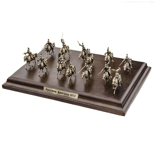Диорама "Русские драгуны 1812 г." 1/72