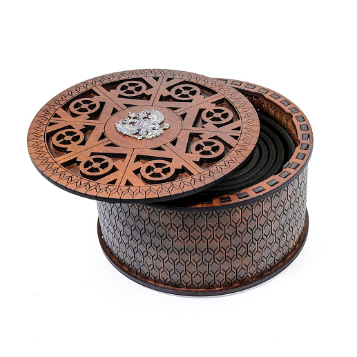 Ремень кожаный с пряжкой "Герб РФ"