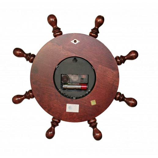 Штурвал сувенирный, часы (8 ручек)