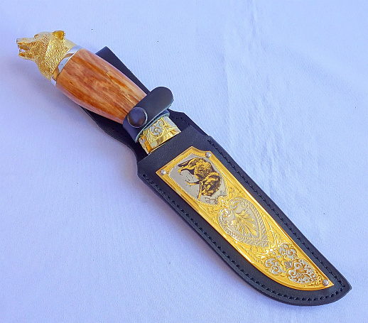 Нож «Волк на охоте» №8. Златоуст купить с доставкой Нож «Волк на охоте» №8. Златоуст