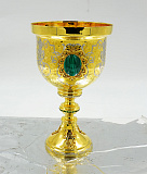 Подарочный кубок для вина "Царский малахит". Златоуст