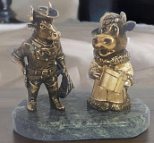 Бронзовый сувенир "Новогодний. 2021 год"