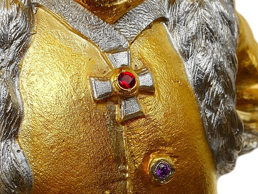 Композиция "Богатый крот". Позолоченная