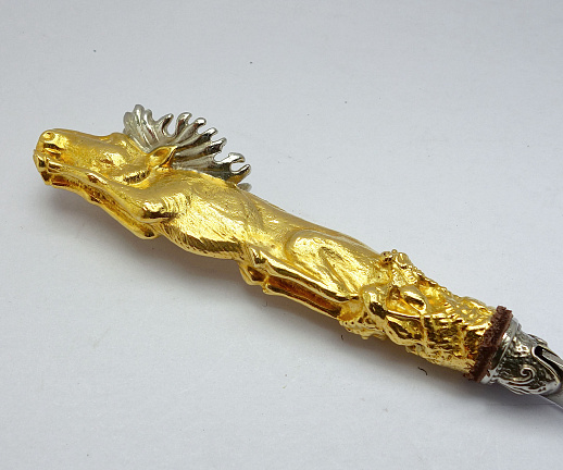 Набор шампуров "Звери". Позолота