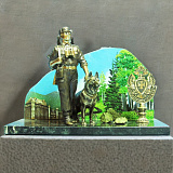 Бронзовый сувенир "Погранзастава"