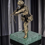 Бронзовая статуэтка "Пулеметчик"