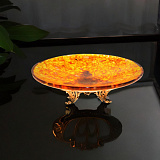 Дизайнерскаям конфетница из янтаря