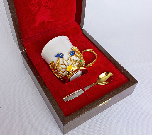 Кофейная чашка "Васильки"