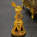 Новогодний колокольчик "Кролик с монеткой"