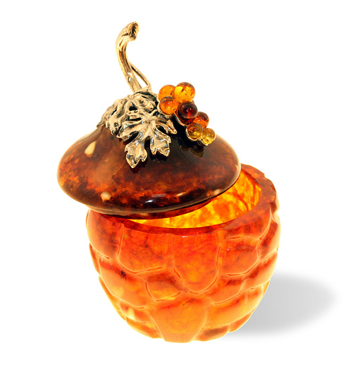 Оригинальная шкатулка из янтаря
