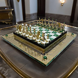 Шахматы из малахита. Златоуст