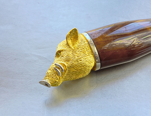 Нож дамасский "Кабан" №6. Златоуст