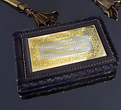 Кожаная визитница "Джон Рокфеллер". Златоуст