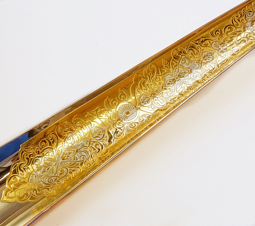 Декоративная обувная ложка "Сова". Позолоченная