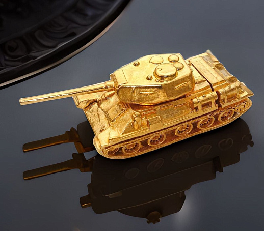 Бронзовая флешка "Танк"