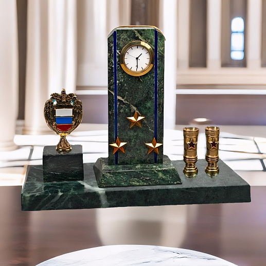 Подарочные часы «Погон с п/п и гербом ФСО» купить с доставкой Подарочные часы «Погон с п/п и гербом ФСО»