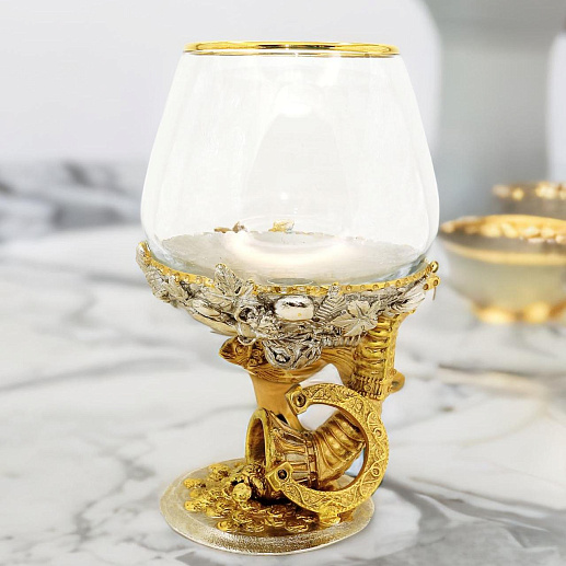 Подарочный бокал для коньяка "Рог изобилия"