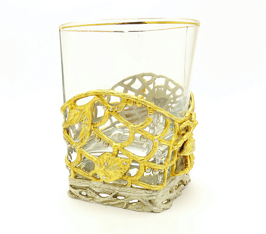 Бокалы для виски "Паук". Позолота