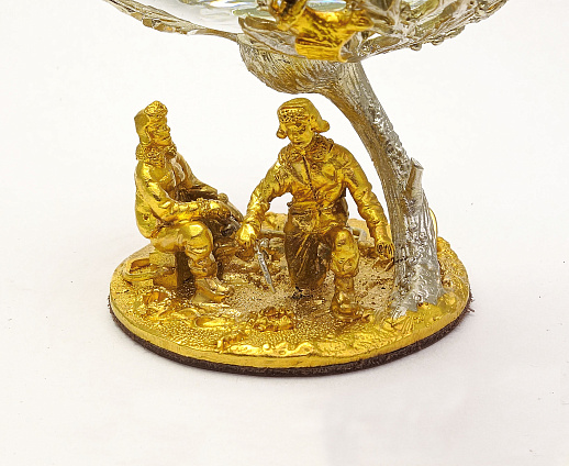 Подарочный бокал для коньяка "Зимняя рыбалка"