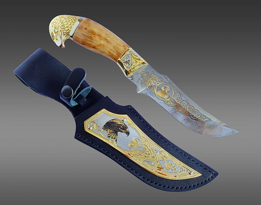 Нож "Орел" /дамаск/ №6. Златоуст